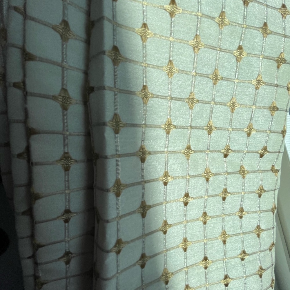 2- Creme with Gold Design Valances - Picture 9 of 9